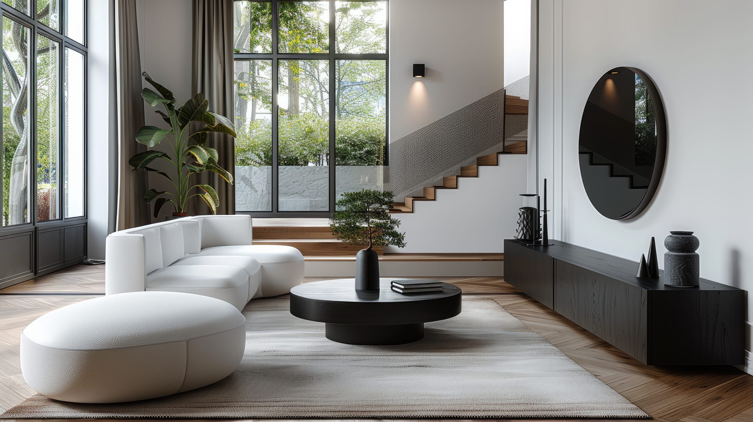 White-Oak Floors and Matte-Black Accents Rule San Diego Homes